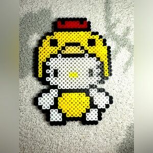 Hello kitty chicken perler